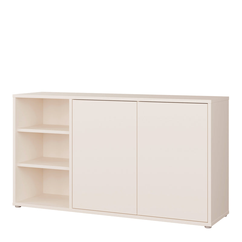 Alice Springs Sideboard with Open Shelving & Push-to-Open Doors in Sand – image 3