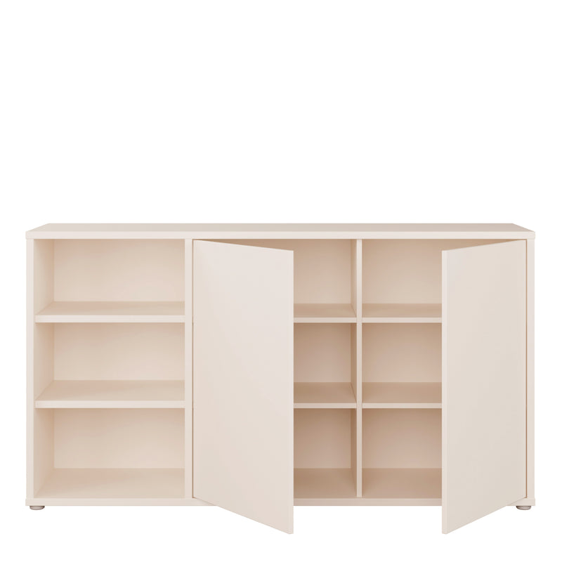 Alice Springs Sideboard with Open Shelving & Push-to-Open Doors in Sand – image 5