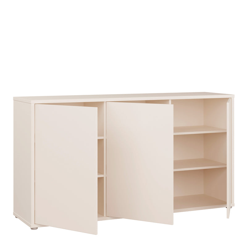 Alice Springs 3 Door Sideboard with Push-to-Open Doors and Drawer in Sand – image 4