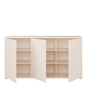 Alice Springs 3 Door Sideboard with Push-to-Open Doors and Drawer in Sand – image 5