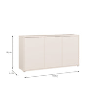 Alice Springs 3 Door Sideboard with Push-to-Open Doors and Drawer in Sand – image 7