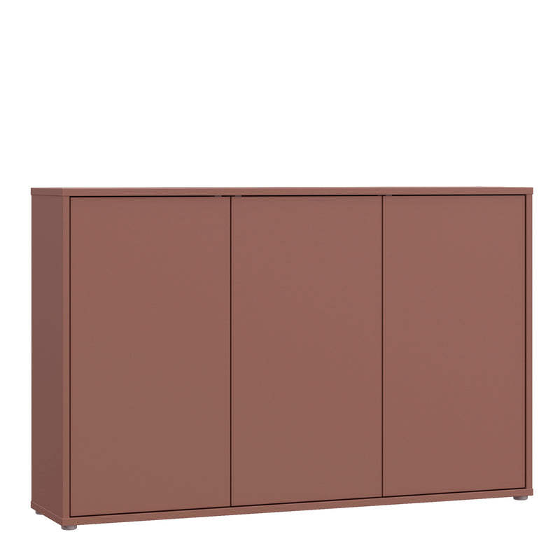 Alice Springs 3 Door Sideboard with Push-to-Open Doors in Terracotta – image 1
