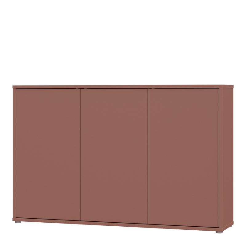 Alice Springs 3 Door Sideboard with Push-to-Open Doors in Terracotta – image 3