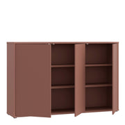 Alice Springs 3 Door Sideboard with Push-to-Open Doors in Terracotta – image 4