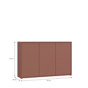 Alice Springs 3 Door Sideboard with Push-to-Open Doors in Terracotta – image 7