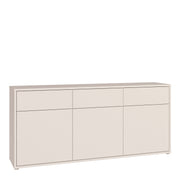 Alice Springs 3 Door 3 Drawer Sideboard with Push-to-Open Drawers in Sand – image 1