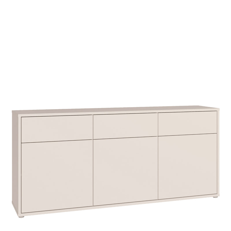 Alice Springs 3 Door 3 Drawer Sideboard with Push-to-Open Drawers in Sand – image 1