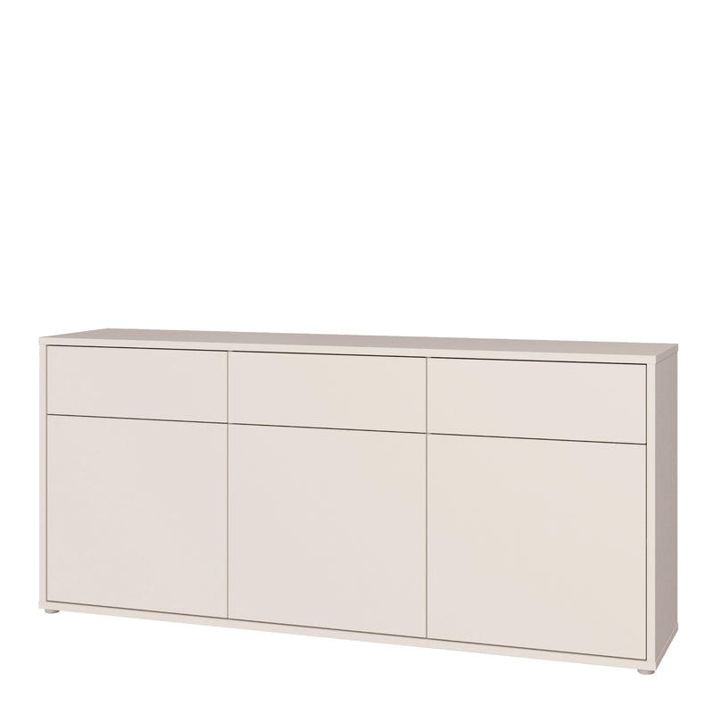 Alice Springs 3 Door 3 Drawer Sideboard with Push-to-Open Drawers in Sand – image 3