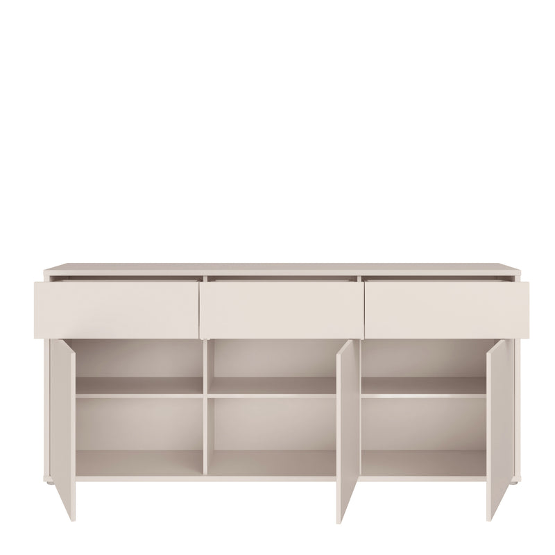 Alice Springs 3 Door 3 Drawer Sideboard with Push-to-Open Drawers in Sand – image 5