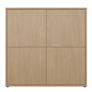 Alice Springs 4 Door Large Storage Cabinet with Push-to-Open Doors in Elegancia Oak – image 2