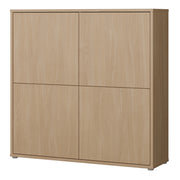 Alice Springs 4 Door Large Storage Cabinet with Push-to-Open Doors in Elegancia Oak – image 3