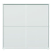 Alice Springs 4 Door Large Storage Cabinet with Push-to-Open Doors in Light Grey – image 2