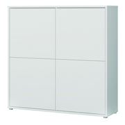 Alice Springs 4 Door Large Storage Cabinet with Push-to-Open Doors in Light Grey – image 3