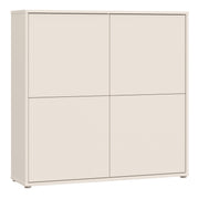 Alice Springs 4 Door Large Storage Cabinet with Push-to-Open Doors in Sand – image 1