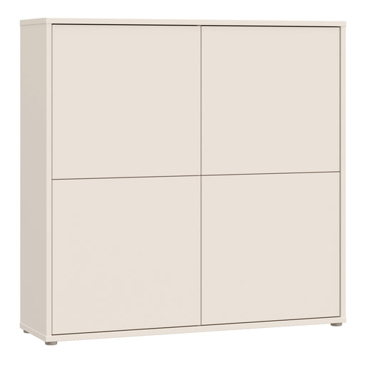 Alice Springs 4 Door Large Storage Cabinet with Push-to-Open Doors in Sand – image 1