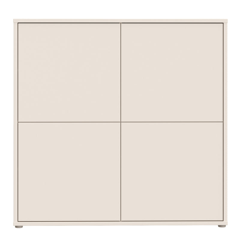 Alice Springs 4 Door Large Storage Cabinet with Push-to-Open Doors in Sand – image 2