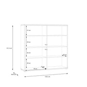 Alice Springs 4 Door Large Storage Cabinet with Push-to-Open Doors in Sand – image 8