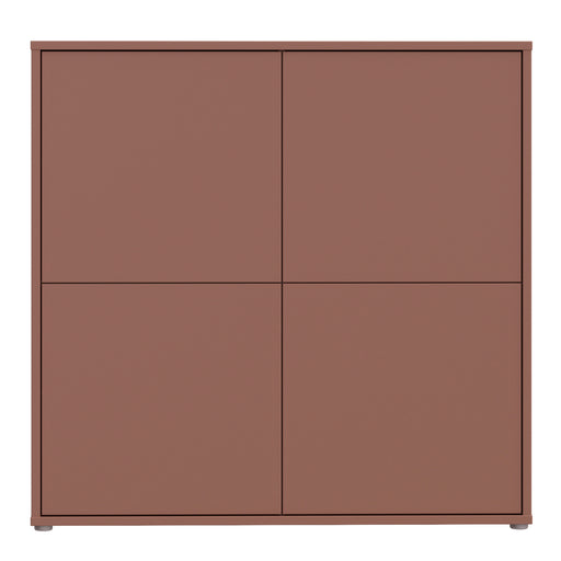 Alice Springs 4 Door Large Storage Cabinet with Push-to-Open Doors in Terracotta – image 2