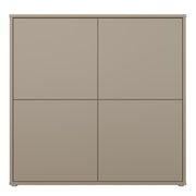 Alice Springs 4 Door Large Storage Cabinet with Push-to-Open Doors in Taupe – image 2