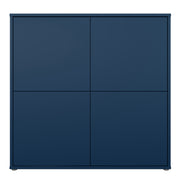 Alice Springs 4 Door Large Storage Cabinet with Push-to-Open Doors in Night Blue – image 2