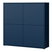 Alice Springs 4 Door Large Storage Cabinet with Push-to-Open Doors in Night Blue – image 3