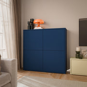 Alice Springs 4 Door Large Storage Cabinet with Push-to-Open Doors in Night Blue – image 6