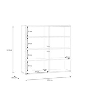 Alice Springs 4 Door Large Storage Cabinet with Push-to-Open Doors in Night Blue – image 8