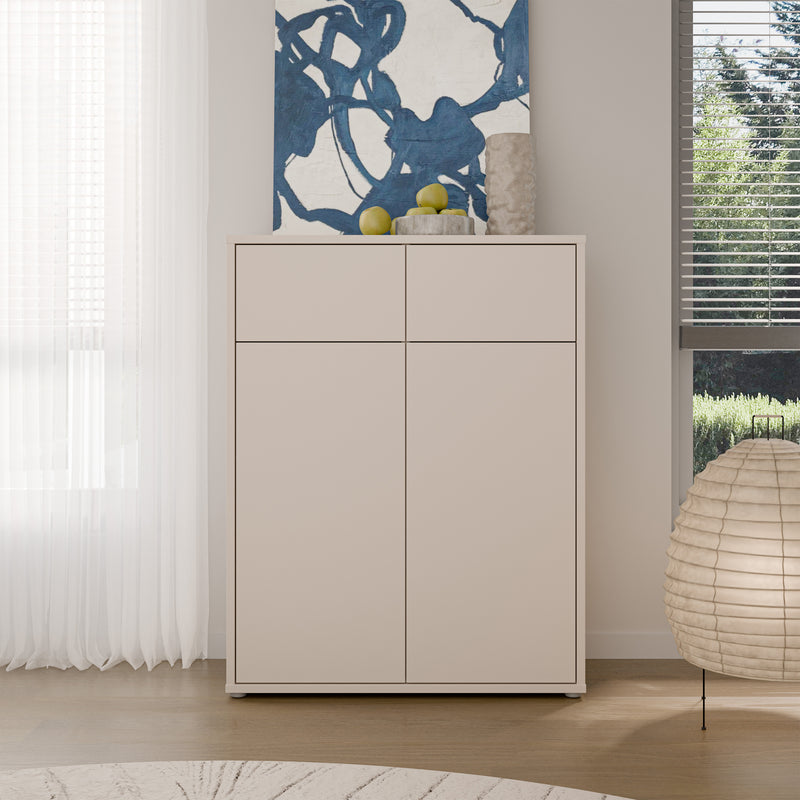 Alice Springs Storage Cabinet with 2 Doors & 2 Drawers with Push-to-Open in Sand – image 6