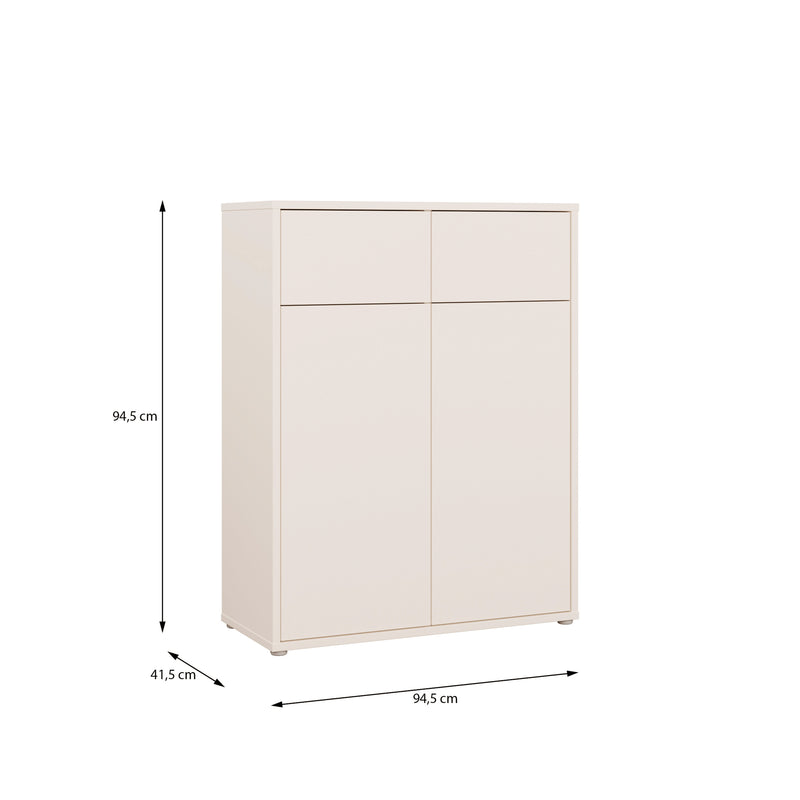 Alice Springs Storage Cabinet with 2 Doors & 2 Drawers with Push-to-Open in Sand – image 7