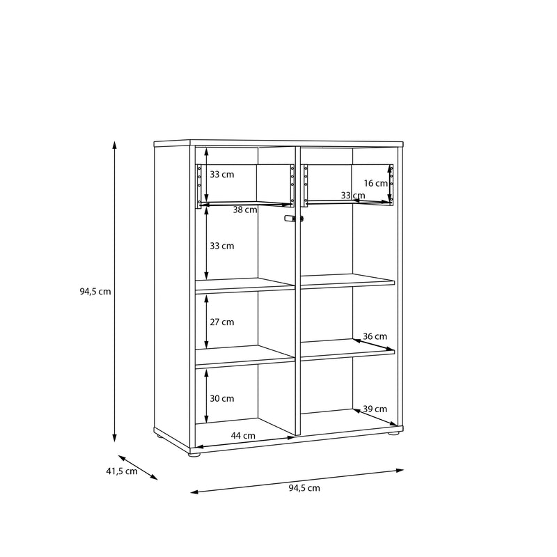 Alice Springs Storage Cabinet with 2 Doors & 2 Drawers with Push-to-Open in Sand – image 8