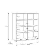Alice Springs 4 Door Storage Cabinet with Push-to-Open Doors in Sand – image 10