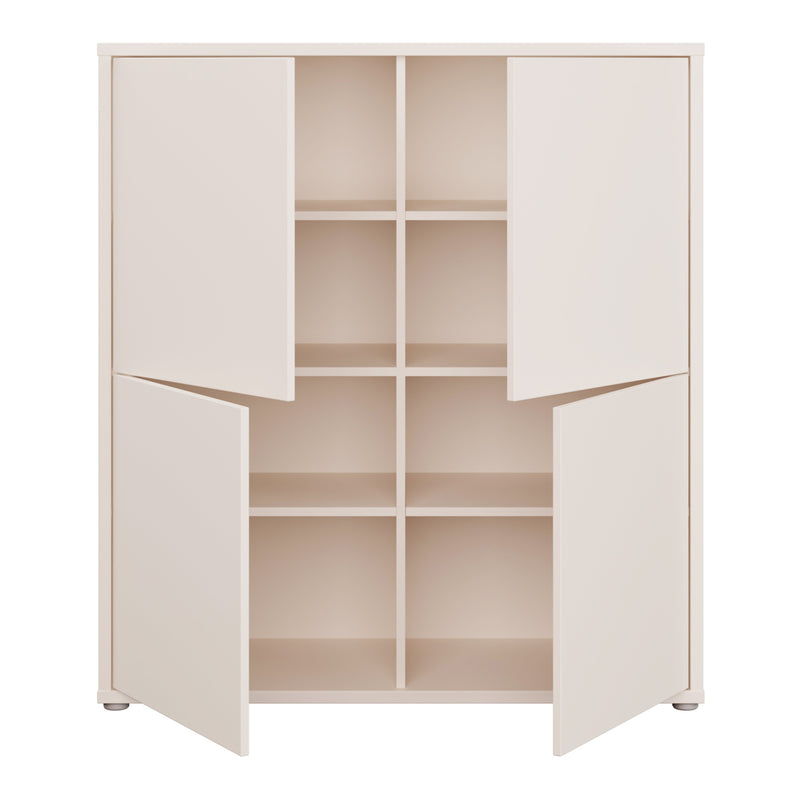 Alice Springs 4 Door Storage Cabinet with Push-to-Open Doors in Sand – image 5