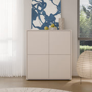 Alice Springs 4 Door Storage Cabinet with Push-to-Open Doors in Sand – image 6
