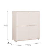 Alice Springs 4 Door Storage Cabinet with Push-to-Open Doors in Sand – image 9