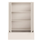 Alice Springs 2 Door Low Wardrobe with Push-to-Open Doors and Drawer in Sand – image 5