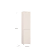 Alice Springs Narrow Tall Cupboard with 2 Push-to-Open Doors in Sand – image 9