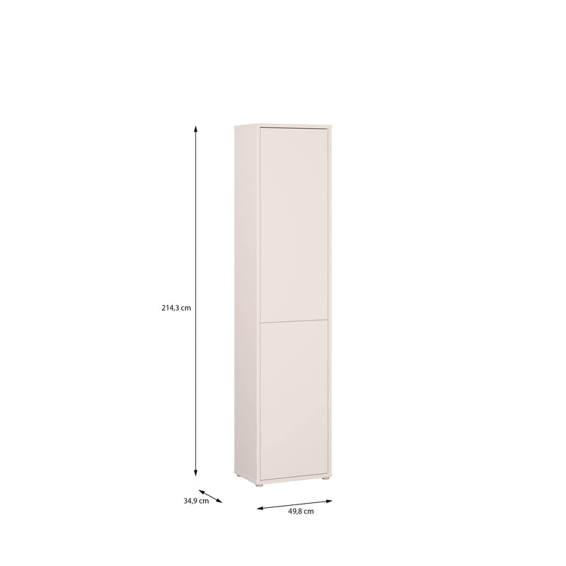 Alice Springs Narrow Tall Cupboard with 2 Push-to-Open Doors in Sand – image 9