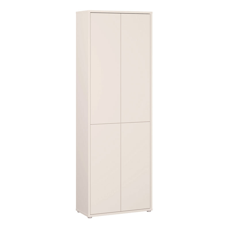 Alice Springs 4 Door Tall Storage Cabinet with Push-to-Open Doors in Sand – image 1