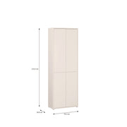 Alice Springs 4 Door Tall Storage Cabinet with Push-to-Open Doors in Sand – image 10