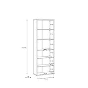 Alice Springs 4 Door Tall Storage Cabinet with Push-to-Open Doors in Sand – image 11
