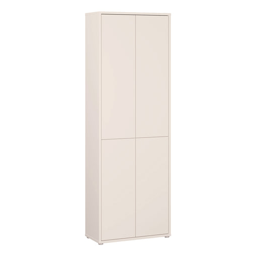 Alice Springs 4 Door Tall Storage Cabinet with Push-to-Open Doors in Sand – image 1