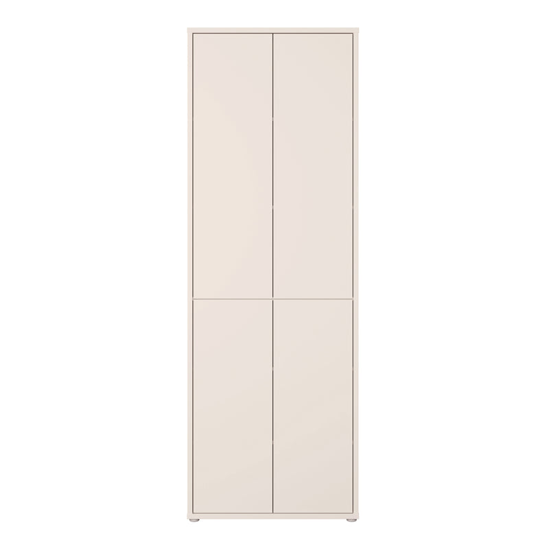 Alice Springs 4 Door Tall Storage Cabinet with Push-to-Open Doors in Sand – image 2