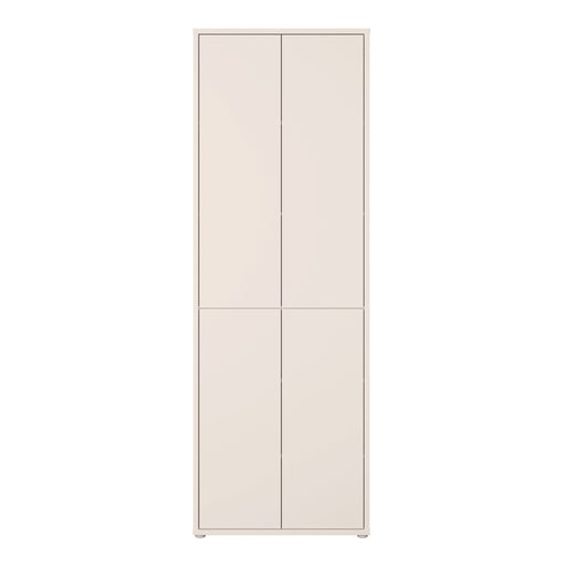 Alice Springs 4 Door Tall Storage Cabinet with Push-to-Open Doors in Sand – image 2