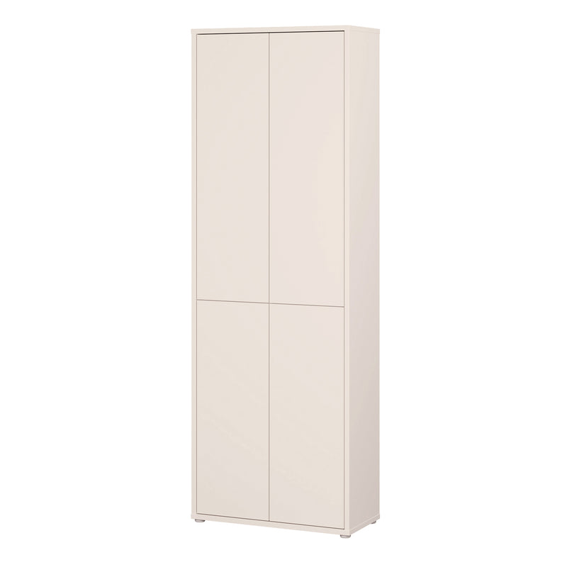 Alice Springs 4 Door Tall Storage Cabinet with Push-to-Open Doors in Sand – image 3