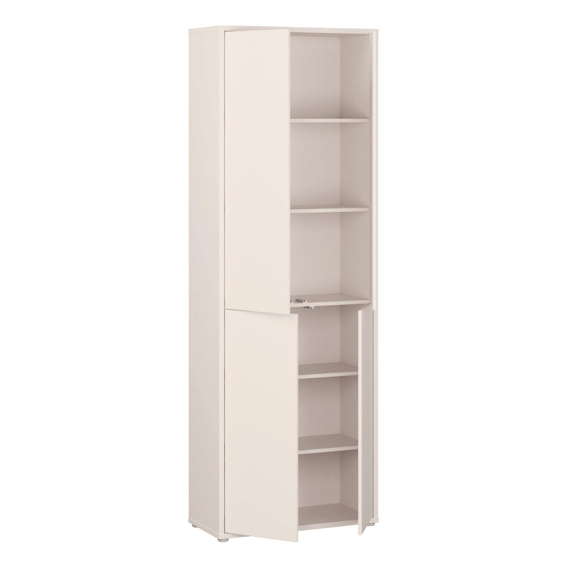 Alice Springs 4 Door Tall Storage Cabinet with Push-to-Open Doors in Sand – image 4