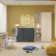 Alice Springs 4 Door Tall Storage Cabinet with Push-to-Open Doors in Sand – image 8