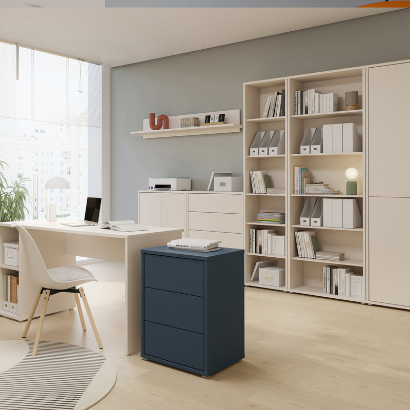 Alice Springs 4 Door Tall Storage Cabinet with Push-to-Open Doors in Sand – image 9