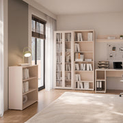 Alice Springs Low Wide Bookcase with Open Shelving in Sand – image 5