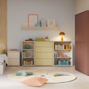 Alice Springs Low Wide Bookcase with Open Shelving in Sand – image 6
