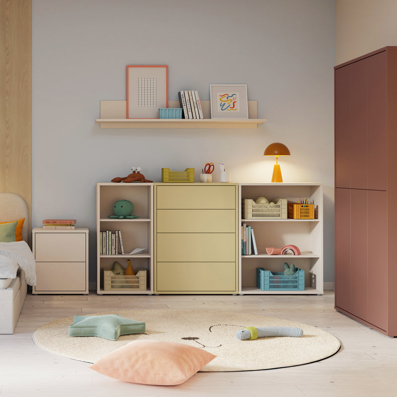 Alice Springs Low Wide Bookcase with Open Shelving in Sand – image 6